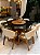 CONJUNTO MESA MARK 130X130 + 6 CADEIRAS AGATHA + PRATO GIRATÓRIO - Imagem 4