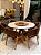 CONJUNTO MESA REDONDA CECILIA 135m + 6 CADEIRAS AGATHA + PRATO GIRATÓRIO - Imagem 2