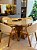 CONJUNTO MESA REDONDA MARK 130m + 4 CADEIRAS AGATHA - Imagem 2