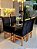CONJUNTO MARK 120X090 NOGUEIRA + 4 CADEIRAS MARK MODELO 19 - Imagem 1