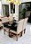 CONJUNTO MARK 120X090 NOGUEIRA + 4 CADEIRAS MARK MODELO 19 - Imagem 6