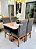 CONJUNTO MARK 120X090 NOGUEIRA + 4 CADEIRAS MARK MODELO 19 - Imagem 2