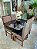 CONJUNTO MARK 120X090 TABACO + 4 CADEIRAS MARK MODELO 19 - Imagem 4