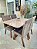 CONJUNTO MARK 120X090 TABACO + 4 CADEIRAS MARK MODELO 25 - Imagem 2