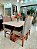 CONJUNTO MARK 120X090 NOGUEIRA + 4 CADEIRAS MARK MODELO 18 - Imagem 2