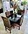 CONJUNTO DE JANTAR MARK 160X090 TABACO + 6 CADEIRAS MODELO 18 - Imagem 4