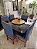 CONJUNTO DE JANTAR MARK 130X130 CANELA + 6 CADEIRAS MODELO 19 + PRATO GIRATÓRIO - Imagem 4