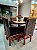 CONJUNTO DE JANTAR MARK 130X130 CANELA + 6 CADEIRAS MODELO 19 + PRATO GIRATÓRIO - Imagem 8