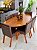 CONJUNTO MESA ORGANICA 180X100 + 6 CADEIRAS MARK MODELO 32 - Imagem 2