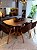 CONJUNTO MESA ORGÂNICA C/ BASE RIPADA 180X100 + 6 CADEIRAS AGATHA - Imagem 2