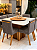 CONJUNTO MESA MARK 130X130 + 6 CADEIRAS MARK MODELO 32 + PRATO GIRATÓRIO - Imagem 4