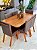 CONJUNTO MESA LUNNA 160X090 + 6 CADEIRAS MARK MODELO 32 - Imagem 1
