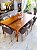 CONJUNTO MESA ISADORA 220X120 + 8 CADEIRAS MARK MODELO 30 - Imagem 2