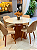 CONJUNTO MESA REDONDA MARK 110m + 4 CADEIRAS MARK MODELO 30 - Imagem 2