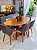 CONJUNTO MESA ORGANICA 180X100 + 6 CADEIRAS MARK MODELO 30 - Imagem 2
