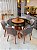 CONJUNTO MESA MARK REDONDA 130m + 6 CADEIRAS MARK MODELO 30 + PRATO GIRATORIO - Imagem 1