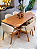 CONJUNTO MESA LUNNA 160X090 + 6 CADEIRAS AGATHA - Imagem 1