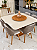 MESA MARK QUADRADA 130X130 + 6 CADEIRAS MARK 30 + PRATO GIRATORIO - Imagem 1