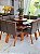 CONJUNTO MESA MARK QUADRADA 130X130 + 8 CADEIRAS MARK 32 + PRATO GIRATORIO - Imagem 3