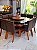 CONJUNTO MESA MARK QUADRADA 130X130 + 8 CADEIRAS MARK 32 + PRATO GIRATORIO - Imagem 1