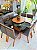 CONJUNTO MESA MARK QUADRADA 130X130 + 8 CADEIRAS MARK 32 + PRATO GIRATORIO - Imagem 6