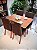 CONJUNTO DE JANTAR FLORENÇA 120X090 + 4 CADEIRAS MARK MODELO 25 - Imagem 1