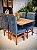 CONJUNTO DE JANTAR FLORENÇA 120X090 + 4 CADEIRAS MARK MODELO 19 - Imagem 1