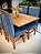 CONJUNTO MESA FLORENÇA 120X090 + 4 CADEIRAS MARK MODELO 19 AZUL ROYAL - Imagem 3
