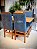 CONJUNTO MESA FLORENÇA 120X090 + 4 CADEIRAS MARK MODELO 19 AZUL ROYAL - Imagem 4
