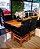 CONJUNTO MESA FLORENÇA 120X090 + 4 CADEIRAS MARK MODELO 19 PRETO - Imagem 4