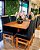 CONJUNTO MESA FLORENÇA 120X090 + 4 CADEIRAS MARK MODELO 19 PRETO - Imagem 1