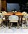CONJUNTO MESA ISADORA 220X120 + 8 CADEIRAS AGATHA CREME - Imagem 4