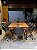 CONJUNTO MESA ISADORA 220X120 + 8 CADEIRAS AGATHA CINZA - Imagem 4