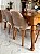 CONJUNTO MESA ISADORA 220X120 + 8 CADEIRAS MARK MODELO 30 CREME - Imagem 2