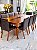 CONJUNTO MESA ISADORA 220X120 + 8 CADEIRAS MARK MODELO 32 MARROM - Imagem 2