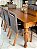 CONJUNTO MESA ISADORA 220X120 + 8 CADEIRAS MARK MODELO 32 MARROM - Imagem 6
