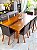 CONJUNTO MESA ISADORA 220X120 + 8 CADEIRAS MARK MODELO 32 MARROM - Imagem 3