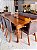 CONJUNTO MESA ISADORA 220X120 + 8 CADEIRAS MARK MODELO 32 MARROM - Imagem 5