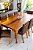 CONJUNTO MESA ISADORA 220X120 + 8 CADEIRAS MARK MODELO 32 MARROM - Imagem 3