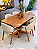CONJUNTO MESA LUNNA 160X090 + 6 CADEIRAS AGATHA CREME - Imagem 1