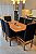 CONJUNTO MESA LUNNA 160X090 + 6 CADEIRAS MARK MODELO 19 PRETO - Imagem 2
