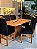 CONJUNTO MESA LUNNA 160X090 + 6 CADEIRAS MARK MODELO 19 PRETO - Imagem 4