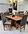 CONJUNTO MESA LUNNA 160X090 + 6 CADEIRAS MARK MODELO 19 GRAFITE - Imagem 2