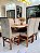 CONJUNTO MESA LUNNA 160X090 + 6 CADEIRAS MARK MODELO 19 CREME - Imagem 3