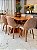 CONJUNTO MESA LUNNA 160X090 + 6 CADEIRAS MARK MODELO 30 CREME - Imagem 6