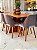 CONJUNTO MESA LUNNA 160X090 + 6 CADEIRAS MARK MODELO 30 CINZA - Imagem 2