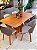 CONJUNTO MESA LUNNA 160X090 + 6 CADEIRAS MARK MODELO 30 CINZA - Imagem 6