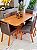 CONJUNTO MESA LUNNA 160X090 + 6 CADEIRAS MARK MODELO 32 CINZA - Imagem 5