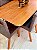 CONJUNTO MESA LUNNA 160X090 + 6 CADEIRAS MARK MODELO 32 CINZA - Imagem 6