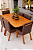 CONJUNTO MESA LUNNA 160X090 + 6 CADEIRAS MARK MODELO 32 MARROM - Imagem 4